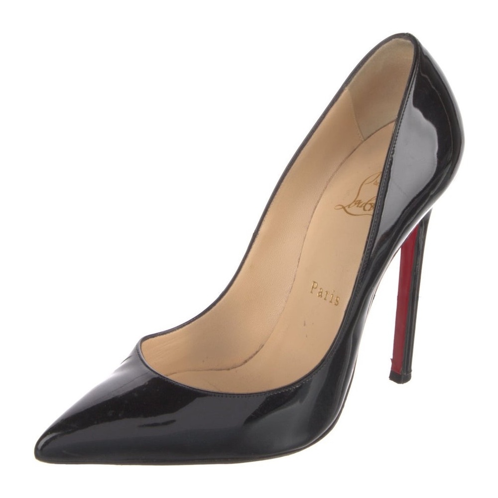 Christian Louboutin Black Patent Leather Pumps Size 41